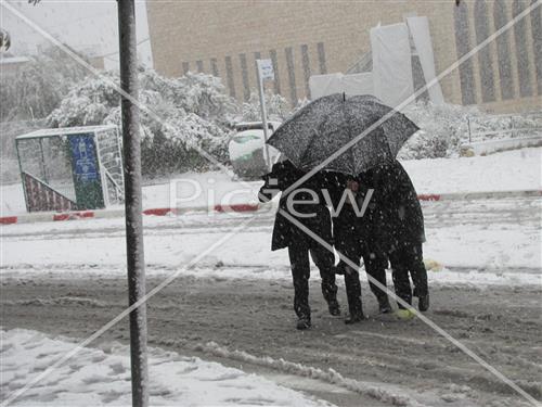 Jerusalem snowy