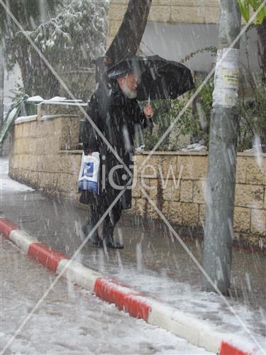 Jerusalem snowy