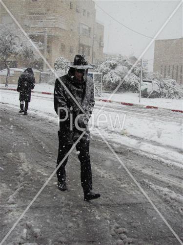 Jerusalem snowy