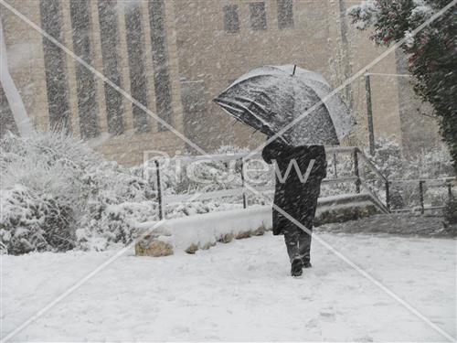 Jerusalem snowy