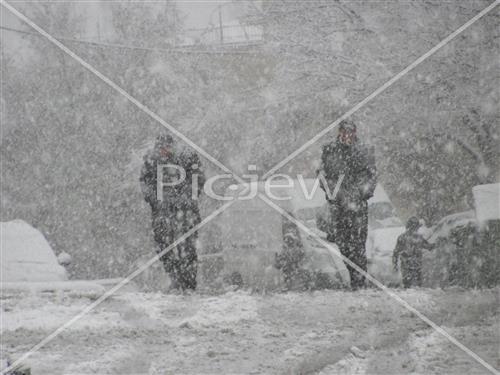 Jerusalem snowy