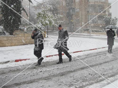 Jerusalem snowy
