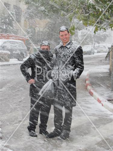 Jerusalem snowy