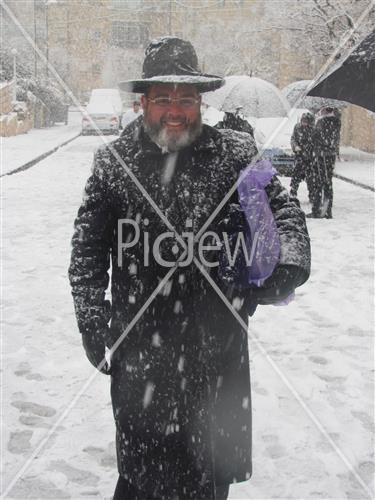 Jerusalem snowy