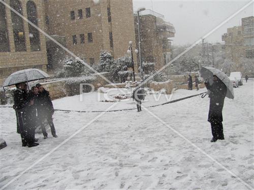 Jerusalem snowy