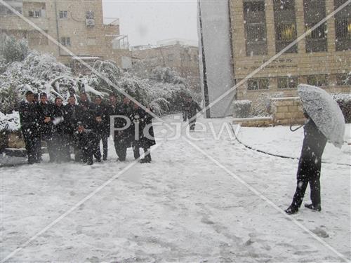 Jerusalem snowy