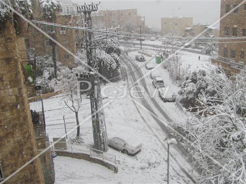 Jerusalem snowy