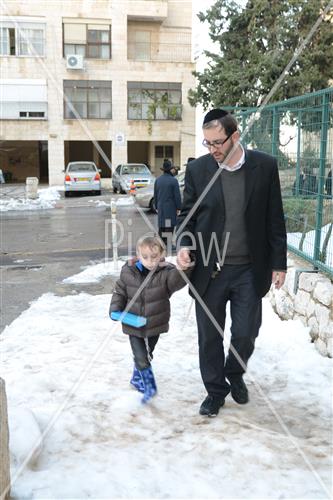 Jerusalem snowy