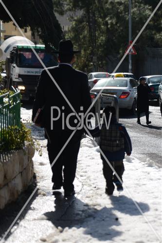 Jerusalem snowy