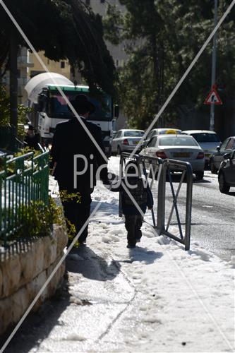 Jerusalem snowy