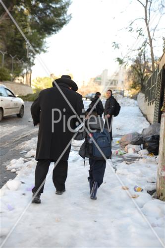 Jerusalem snowy