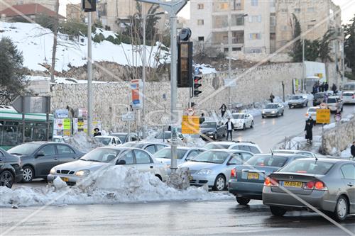 Jerusalem snowy