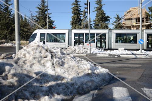 Jerusalem snowy