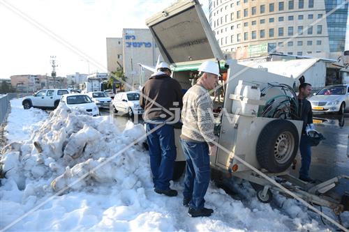 Jerusalem snowy