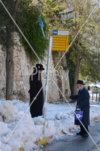 Jerusalem snowy