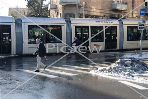 Jerusalem snowy