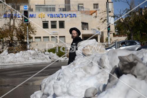 Jerusalem snowy