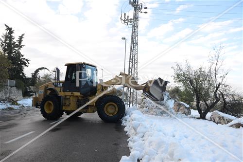 Jerusalem snowy