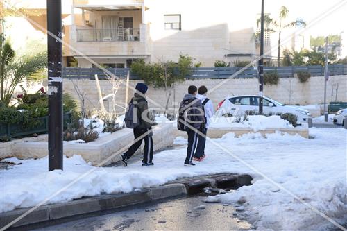 Jerusalem snowy