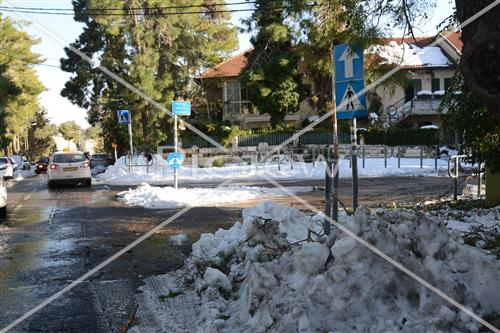 Jerusalem snowy
