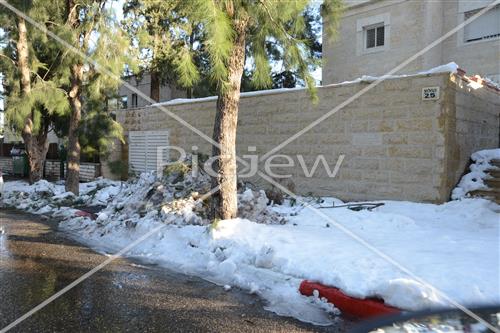 Jerusalem snowy