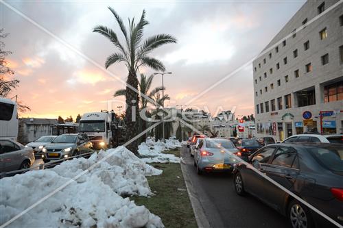 Jerusalem snowy
