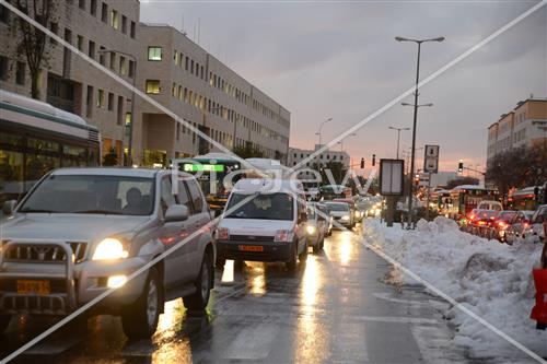 Jerusalem snowy