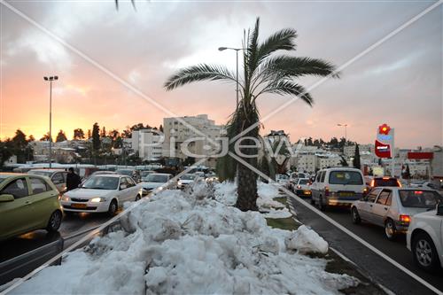 Jerusalem snowy