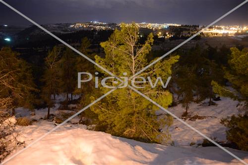 Jerusalem snowy