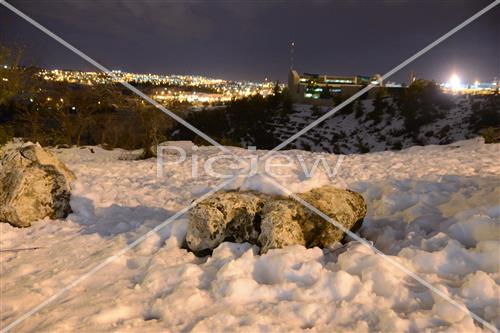 Jerusalem snowy