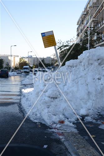 Jerusalem snowy