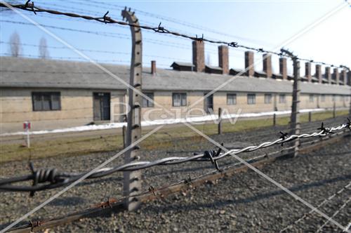 Electric fence in Auschwitz