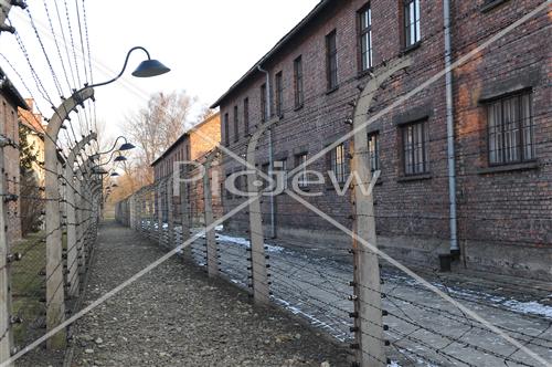 Electric fence in Auschwitz