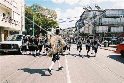 Purim in the street