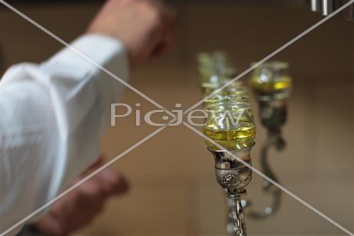 hanukkah dreidel Menorah