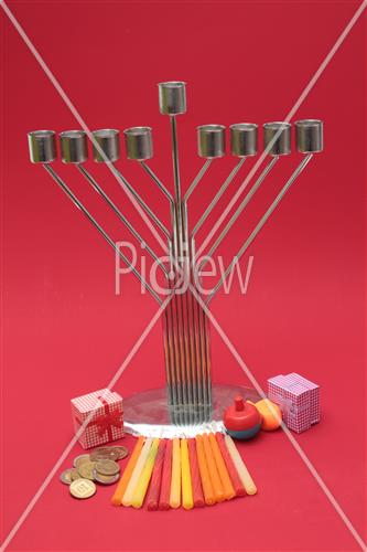 hanukkah dreidel Menorah