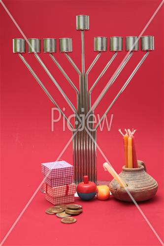 hanukkah dreidel Menorah