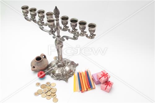 hanukkah dreidel Menorah