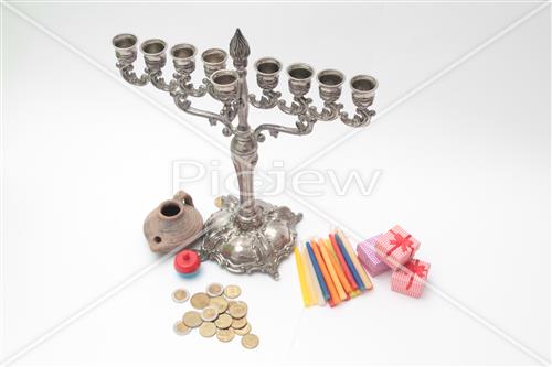 hanukkah dreidel Menorah