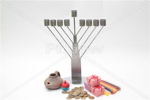 hanukkah dreidel Menorah