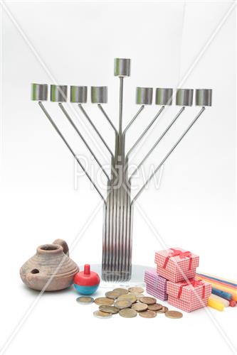 hanukkah dreidel Menorah