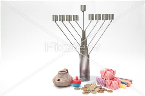 hanukkah dreidel Menorah