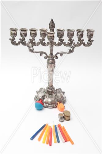 hanukkah dreidel Menorah