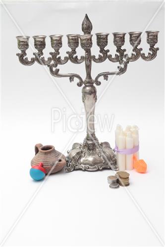 hanukkah dreidel Menorah