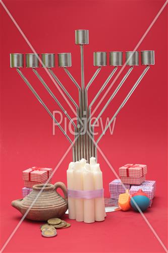 hanukkah dreidel Menorah