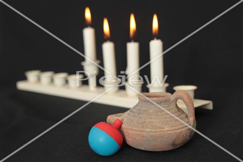 hanukkah dreidel Menorah