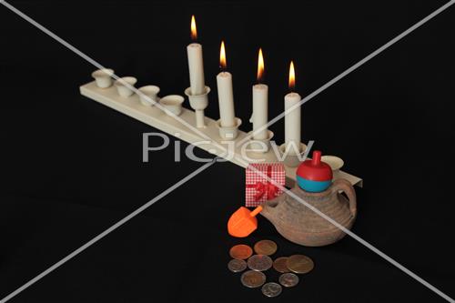 hanukkah dreidel Menorah