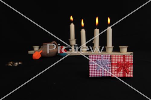 hanukkah dreidel Menorah