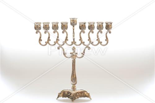 Silver menorah