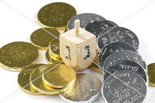 Dreidel in motion